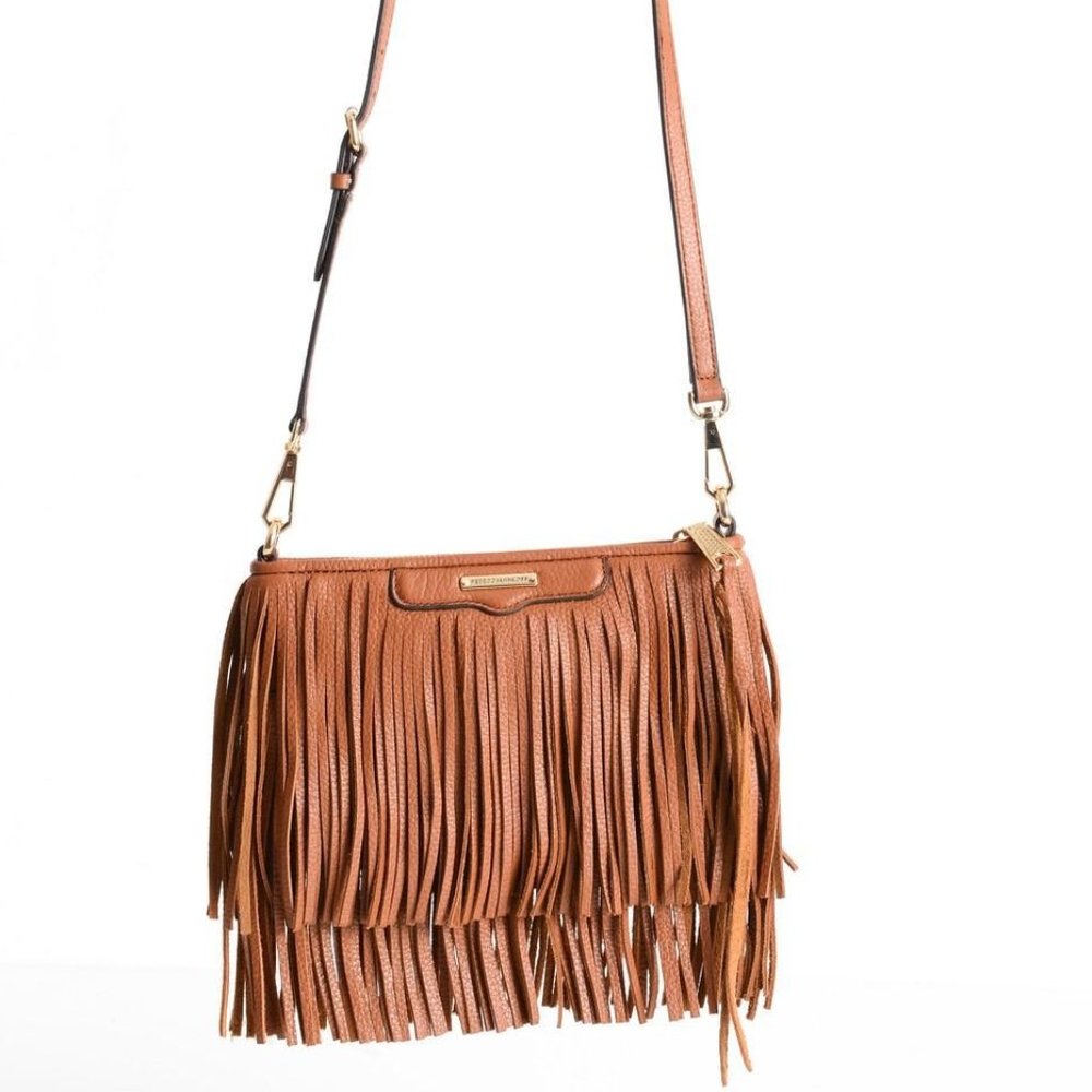 Rebecca Minkoff Finn Fringed Leather Crossbody